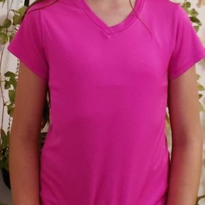 A pink sports tee shirt